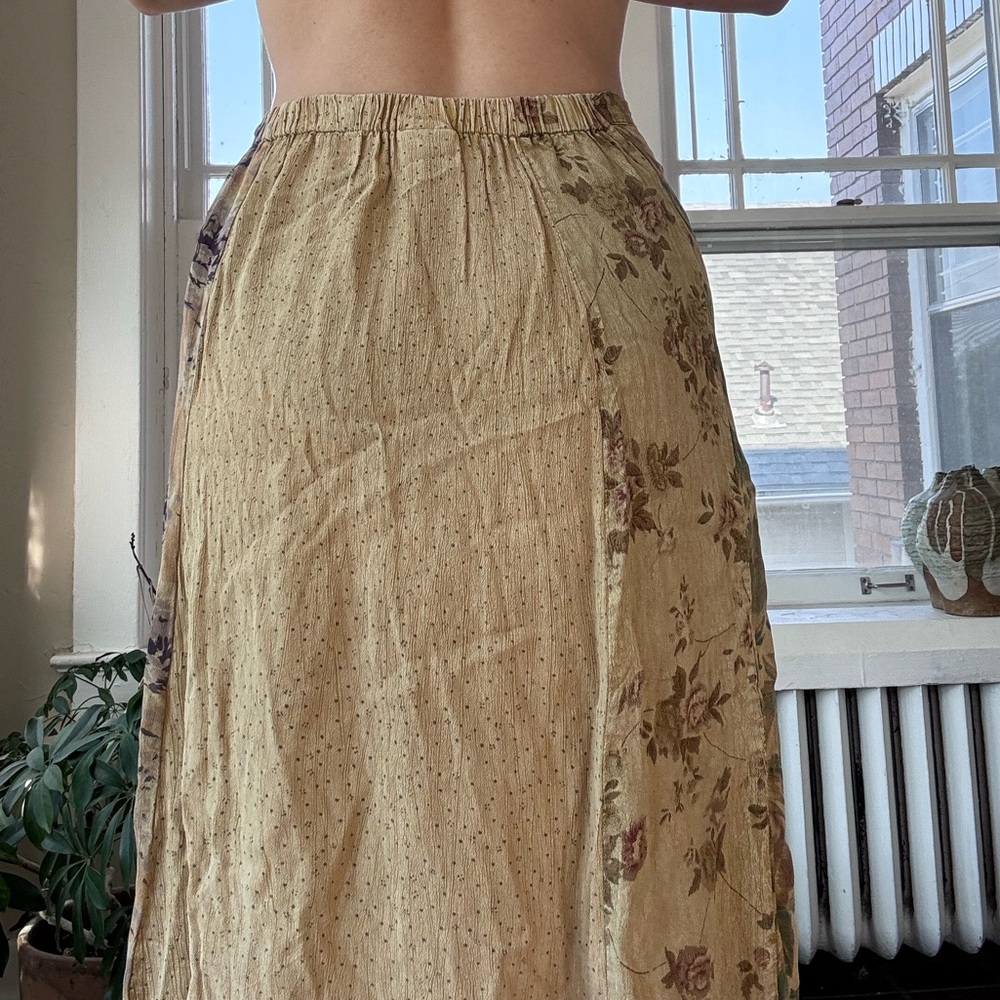 Sacred Threads Patchwork Printer Skirt - image 2